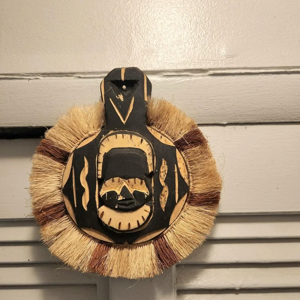 Handcrafted South African Lozi Sungod wall decor